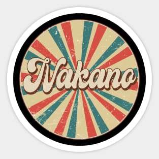 Circle Design Nakano Proud Name Birthday Anime Sticker